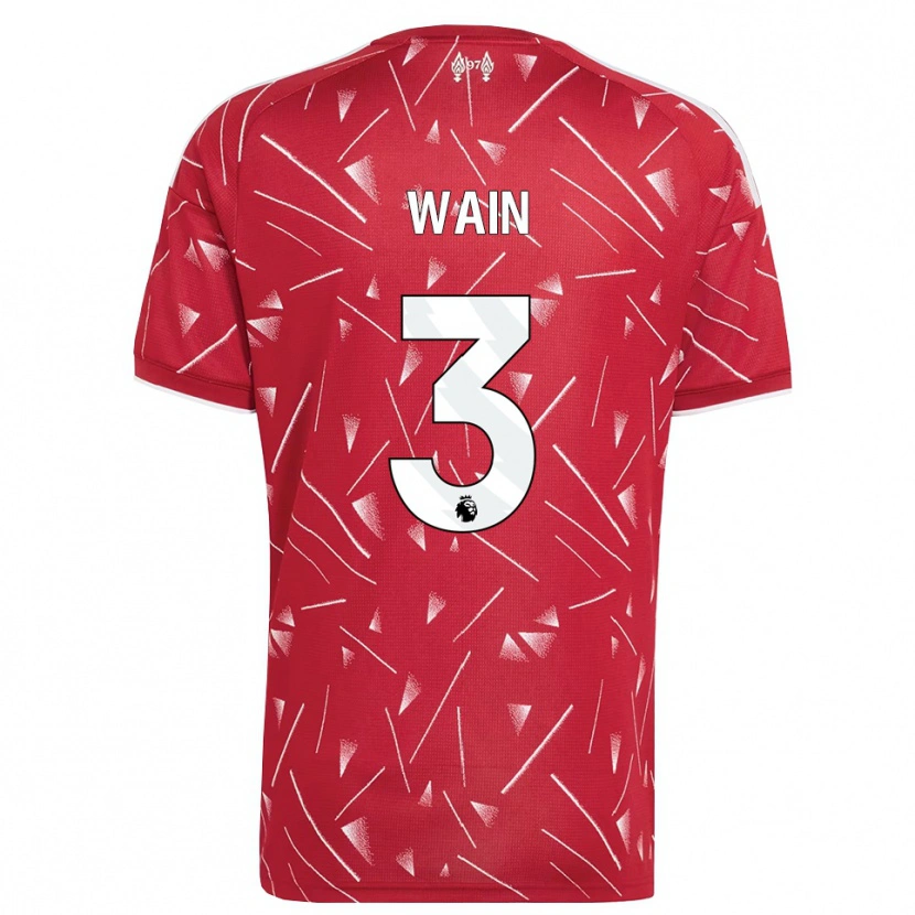 Danxen Women Cian Wain #3 White Red Home Jersey 2026/27 T-Shirt