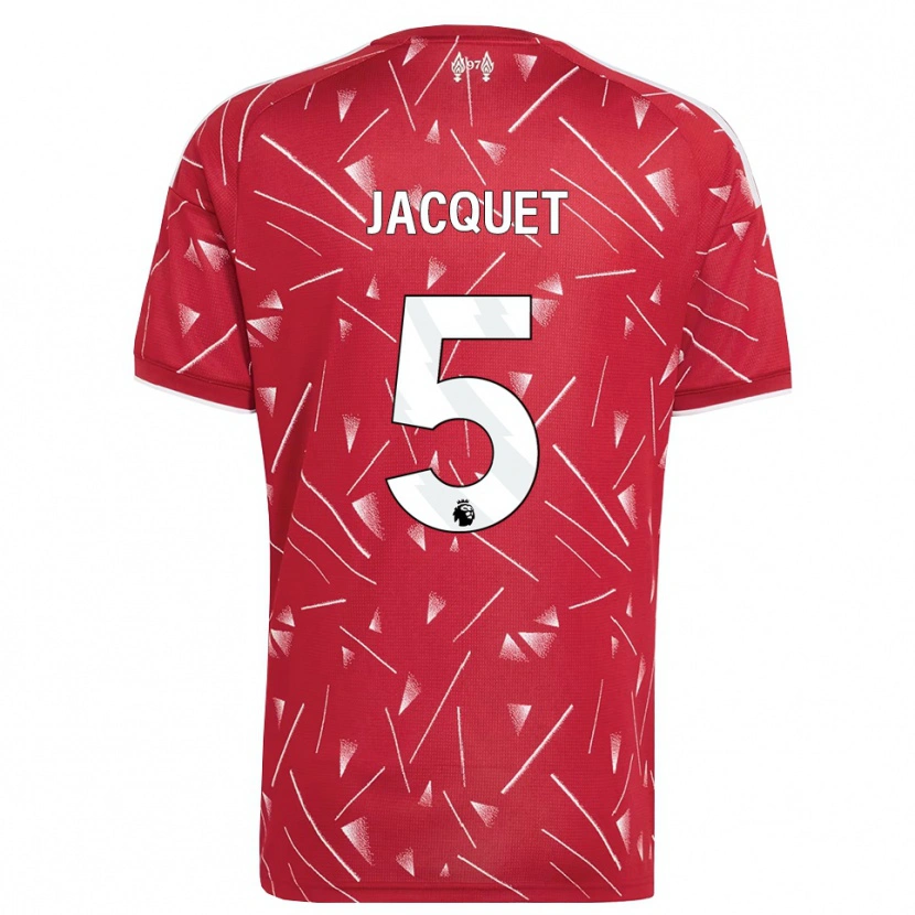 Danxen Women Jérémy Jacquet #5 White Red Home Jersey 2026/27 T-Shirt