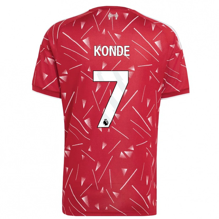 Danxen Women Isaac Konde #7 White Red Home Jersey 2026/27 T-Shirt
