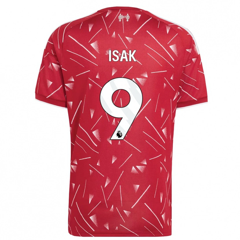 Danxen Women Alexander Isak #9 White Red Home Jersey 2026/27 T-Shirt
