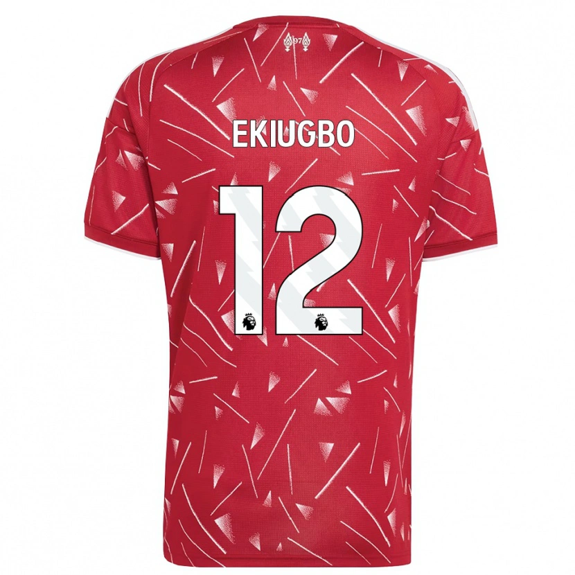 Danxen Women Shadrach Ekiugbo #12 White Red Home Jersey 2026/27 T-Shirt