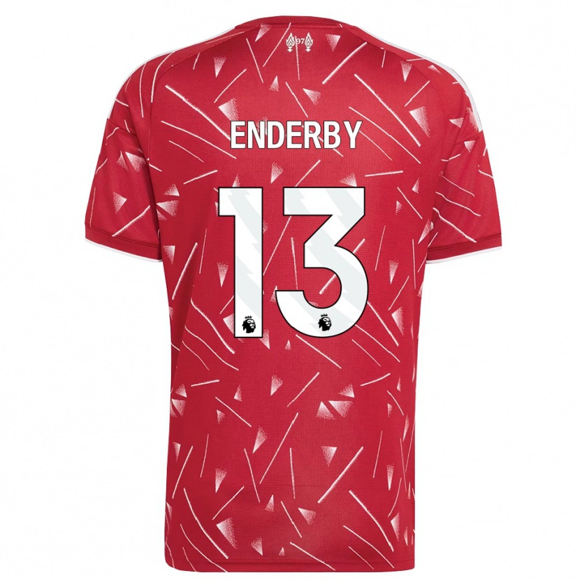 Danxen Women Mia Enderby #13 White Red Home Jersey 2026/27 T-Shirt