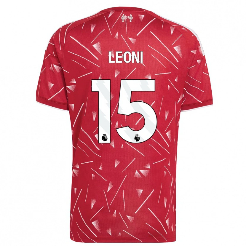 Danxen Women Giovanni Leoni #15 White Red Home Jersey 2026/27 T-Shirt