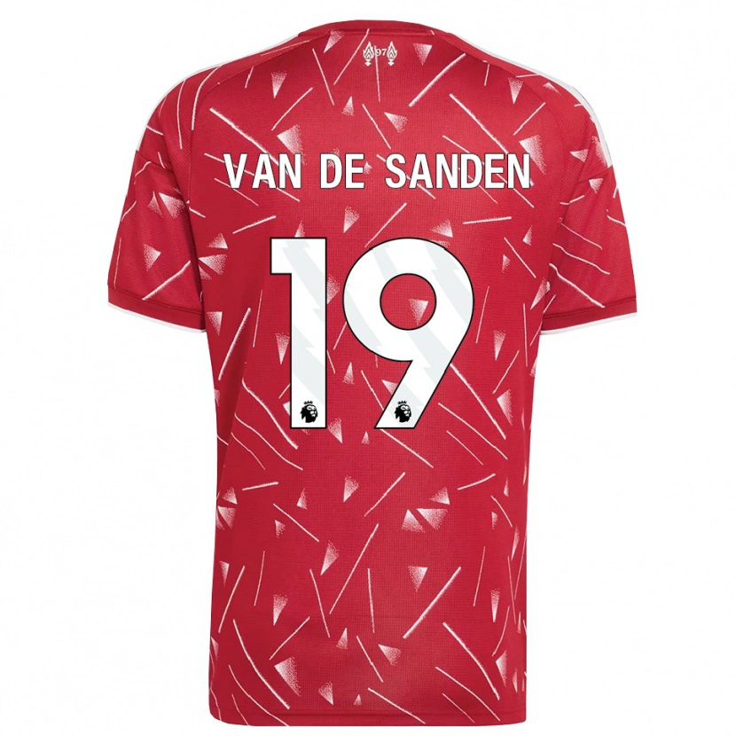 Danxen Women Shanice Van De Sanden #19 White Red Home Jersey 2026/27 T-Shirt