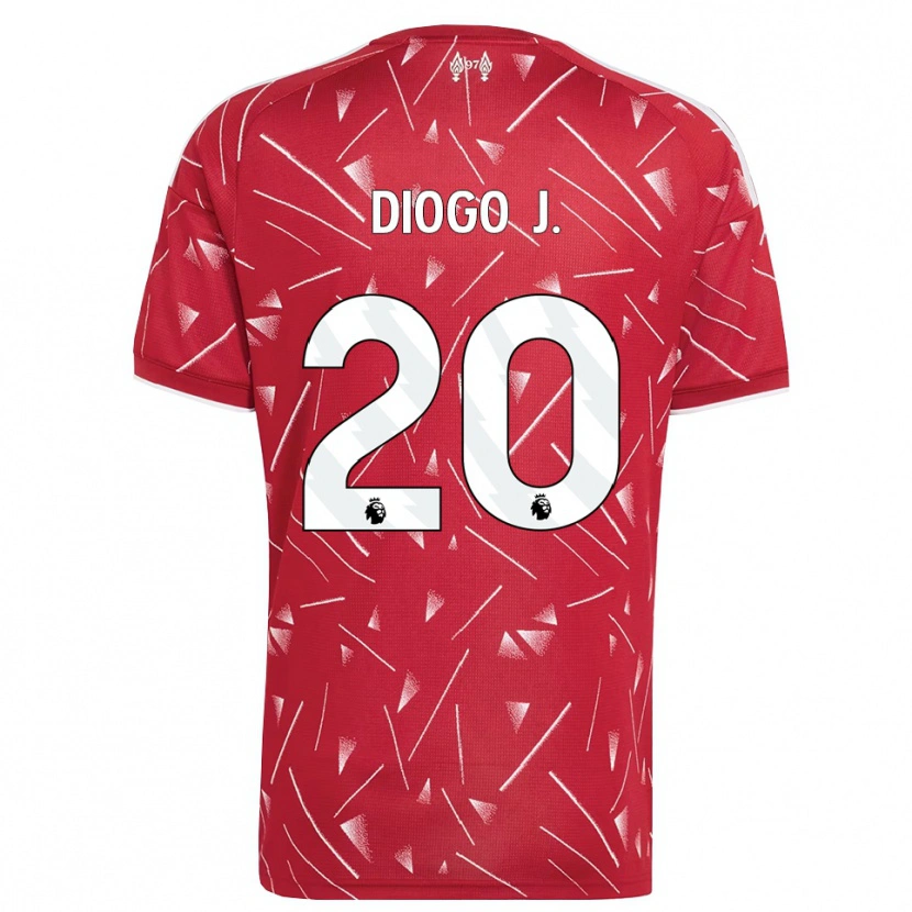 Danxen Women Diogo Jota #20 White Red Home Jersey 2026/27 T-Shirt