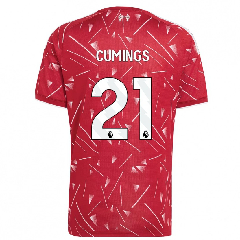Danxen Women Eartha Cumings #21 White Red Home Jersey 2026/27 T-Shirt