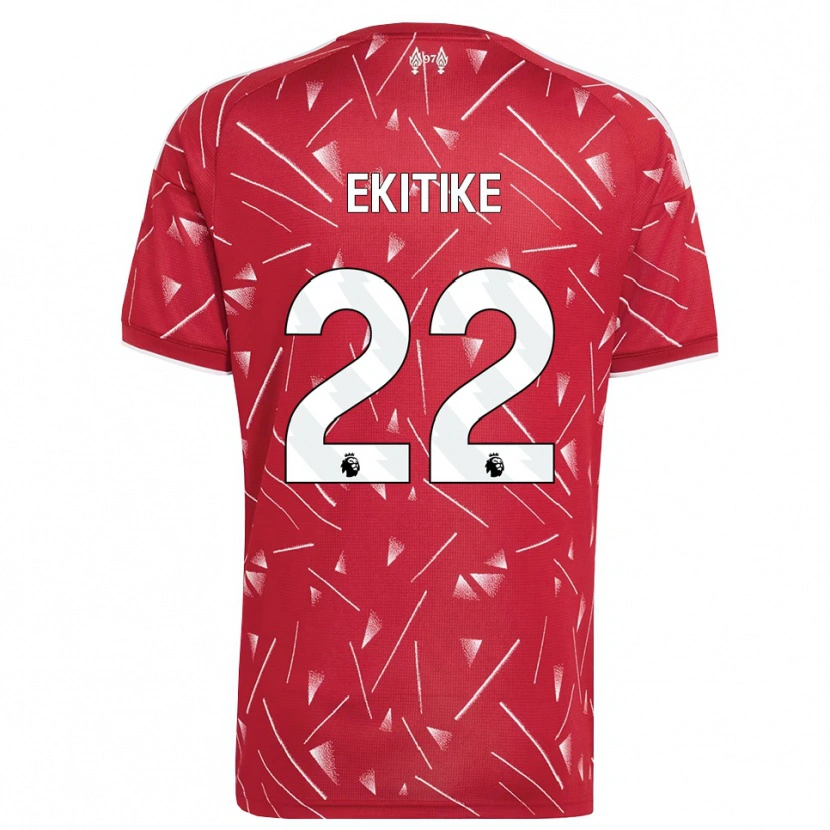 Danxen Women Hugo Ekitiké #22 White Red Home Jersey 2026/27 T-Shirt
