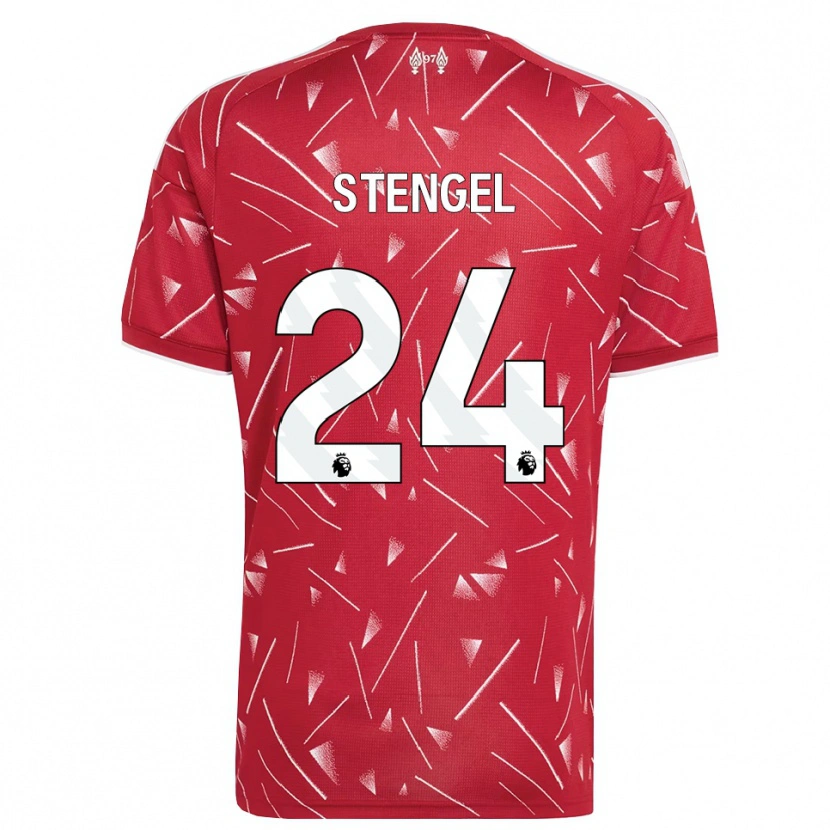 Danxen Women Katie Stengel #24 White Red Home Jersey 2026/27 T-Shirt