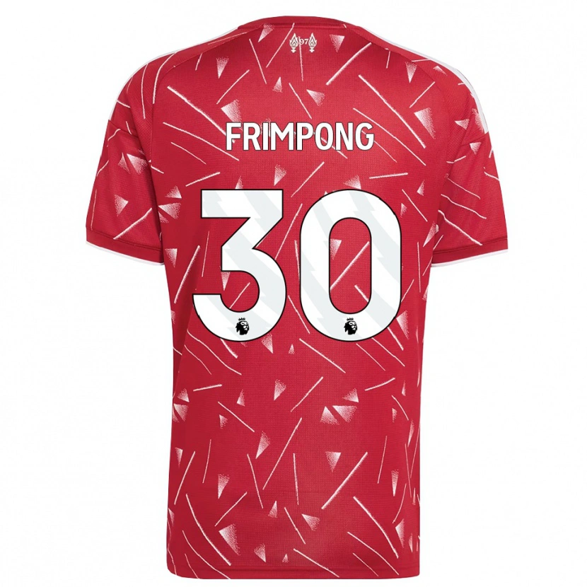 Danxen Women Jeremie Frimpong #30 White Red Home Jersey 2026/27 T-Shirt
