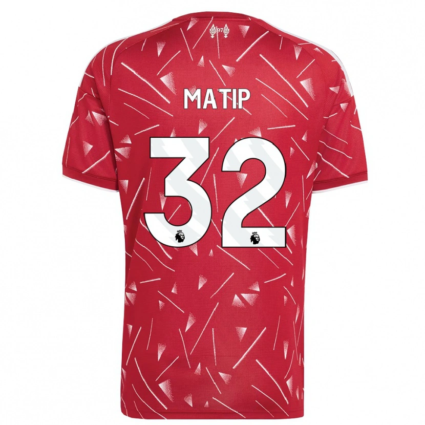 Danxen Women Joel Matip #32 White Red Home Jersey 2026/27 T-Shirt