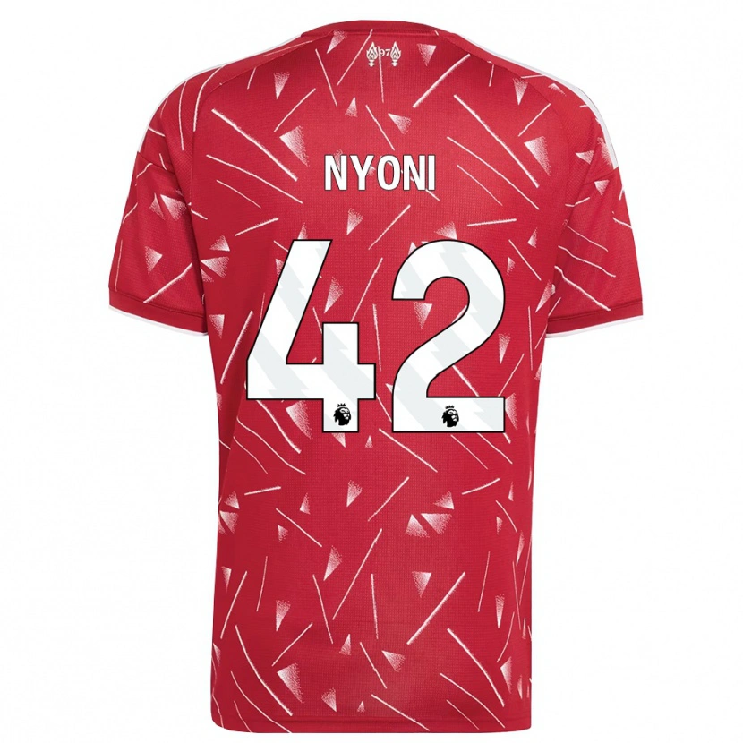 Danxen Women Trey Nyoni #42 White Red Home Jersey 2026/27 T-Shirt