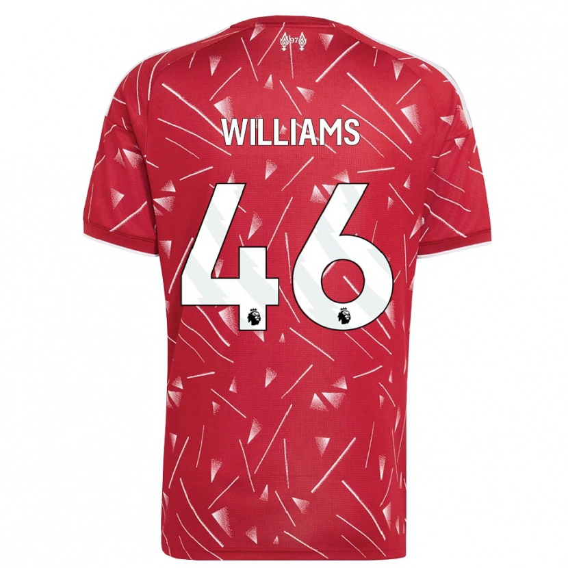 Danxen Women Rhys Williams #46 White Red Home Jersey 2026/27 T-Shirt