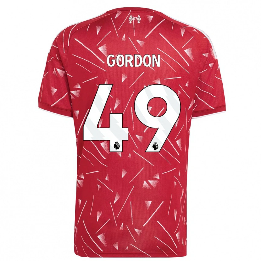 Danxen Women Kaide Gordon #49 White Red Home Jersey 2026/27 T-Shirt