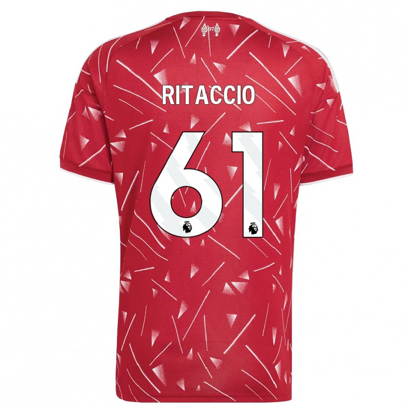 Danxen Women Matteo Ritaccio #61 White Red Home Jersey 2026/27 T-Shirt