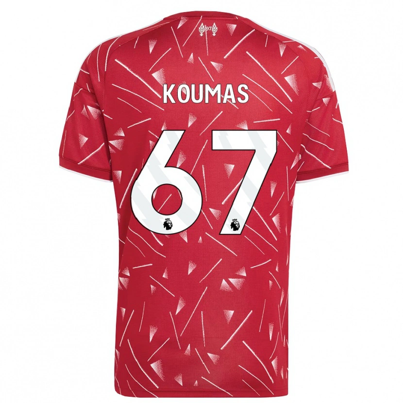 Danxen Women Lewis Koumas #67 White Red Home Jersey 2026/27 T-Shirt