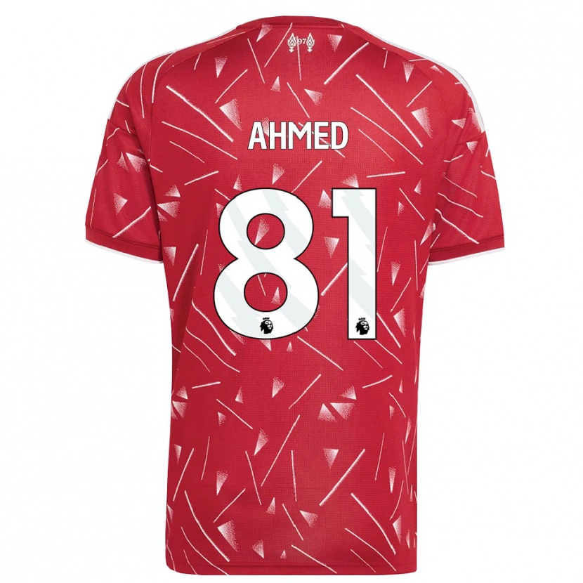 Danxen Women Karim Ahmed #81 White Red Home Jersey 2026/27 T-Shirt