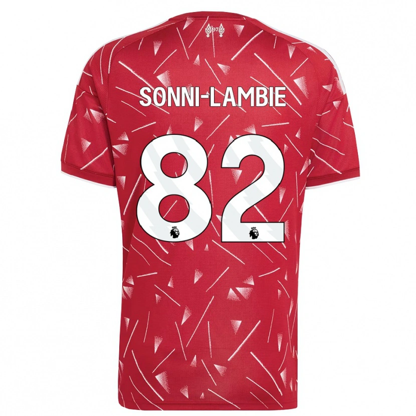 Danxen Women Joshua Sonni-Lambie #82 White Red Home Jersey 2026/27 T-Shirt