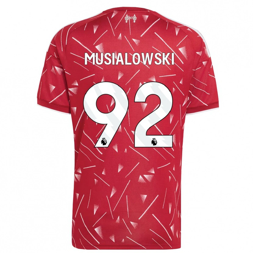 Danxen Women Mateusz Musialowski #92 White Red Home Jersey 2026/27 T-Shirt
