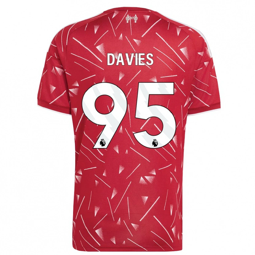 Danxen Women Harvey Davies #95 White Red Home Jersey 2026/27 T-Shirt