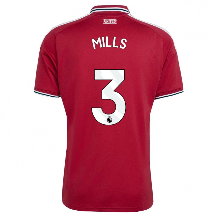 Danxen Women Albert Mills #3 Red Yellow White Home Jersey 2026/27 T-Shirt