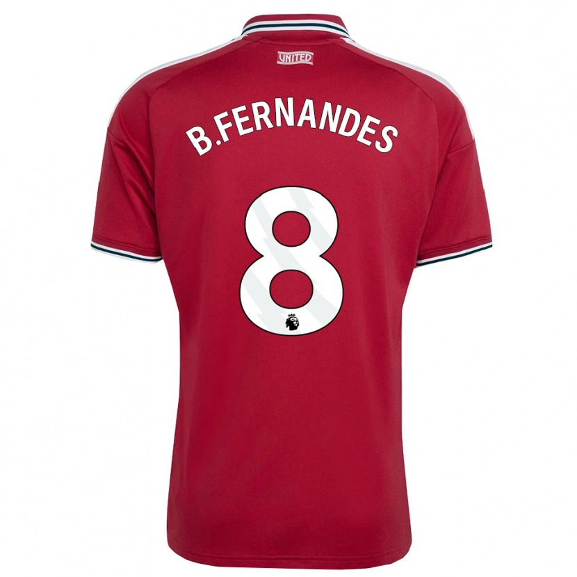 Danxen Women Bruno Fernandes #8 Red Yellow White Home Jersey 2026/27 T-Shirt