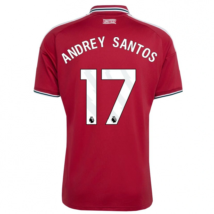 Danxen Women Andrey Santos #17 Red Yellow White Home Jersey 2026/27 T-Shirt