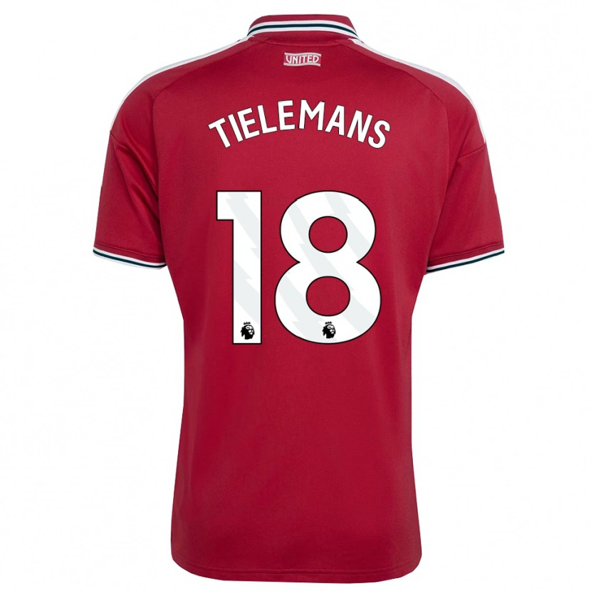 Danxen Women Youri Tielemans #18 Red Yellow White Home Jersey 2026/27 T-Shirt