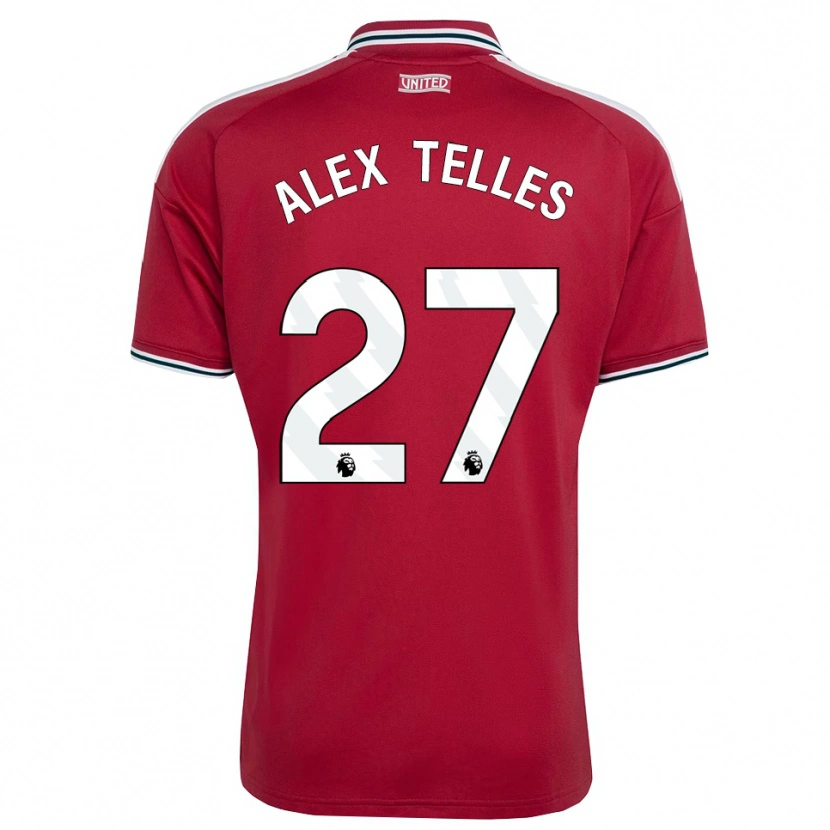 Danxen Women Alex Nicolao Telles #27 Red Yellow White Home Jersey 2026/27 T-Shirt