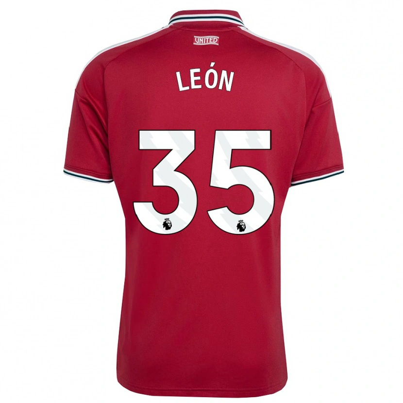 Danxen Women Diego León #35 Red Yellow White Home Jersey 2026/27 T-Shirt