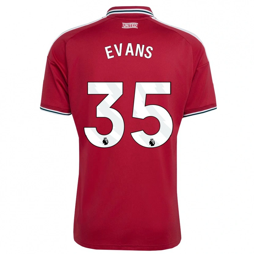 Danxen Women Jonny Evans #35 Red Yellow White Home Jersey 2026/27 T-Shirt