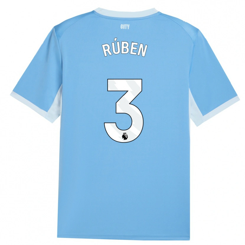 Danxen Women Rúben Dias #3 Light Sky Blue White Home Jersey 2026/27 T-Shirt