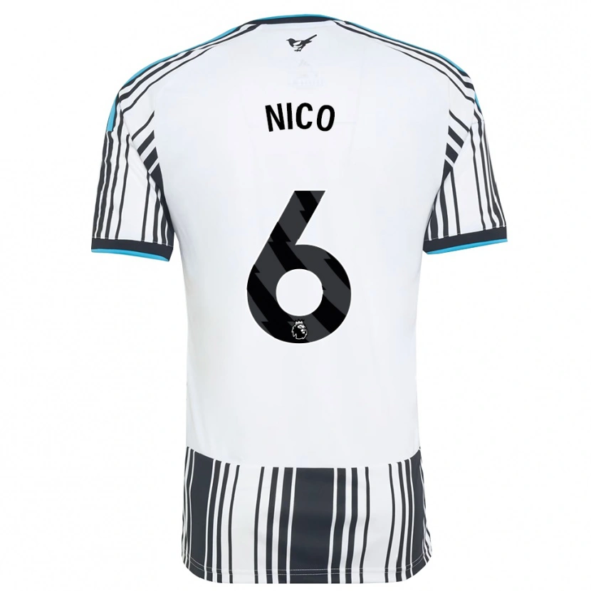 Danxen Women Nico González #6 Sky Blue Black White Home Jersey 2026/27 T-Shirt