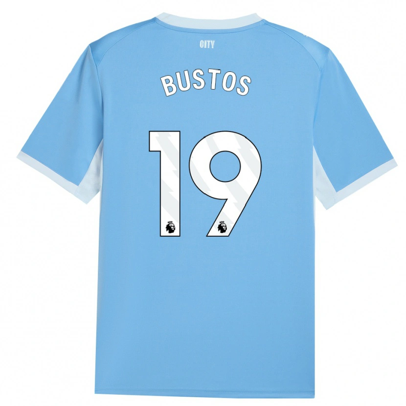 Danxen Women Nahuel Bustos #19 Light Sky Blue White Home Jersey 2026/27 T-Shirt
