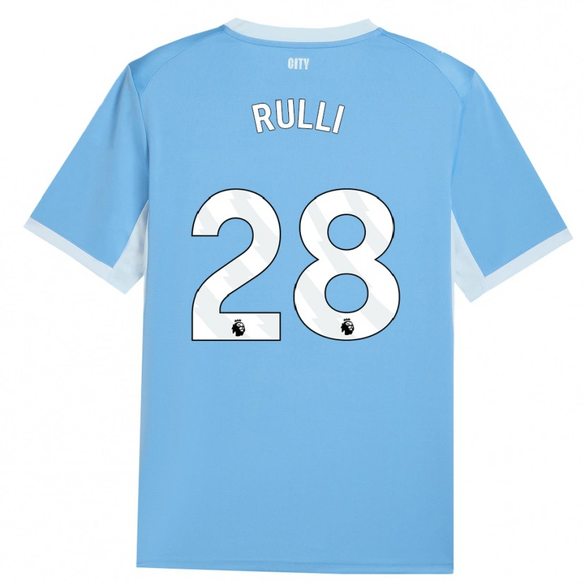 Danxen Women Gerónimo Rulli #28 Light Sky Blue White Home Jersey 2026/27 T-Shirt