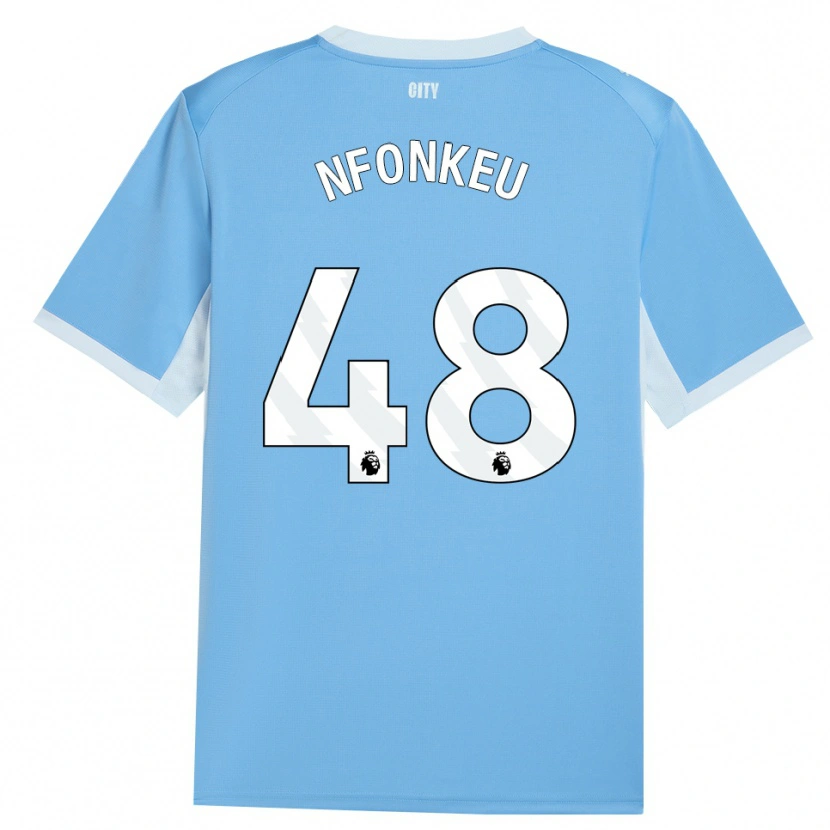 Danxen Women Brooklyn Nfonkeu #48 Light Sky Blue White Home Jersey 2026/27 T-Shirt