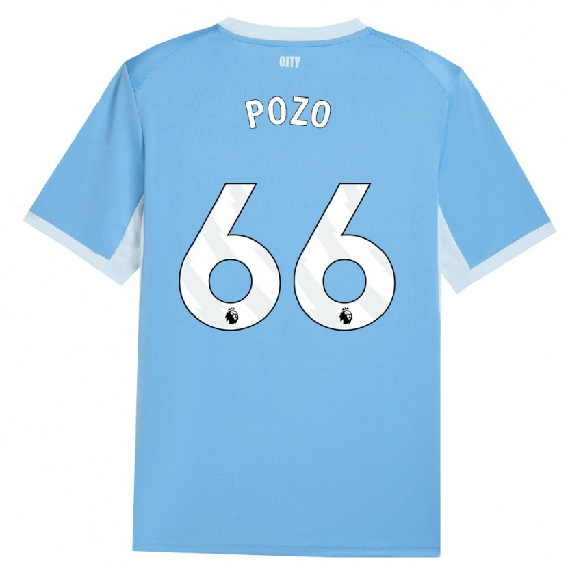 Danxen Women Iker Pozo #66 Light Sky Blue White Home Jersey 2026/27 T-Shirt