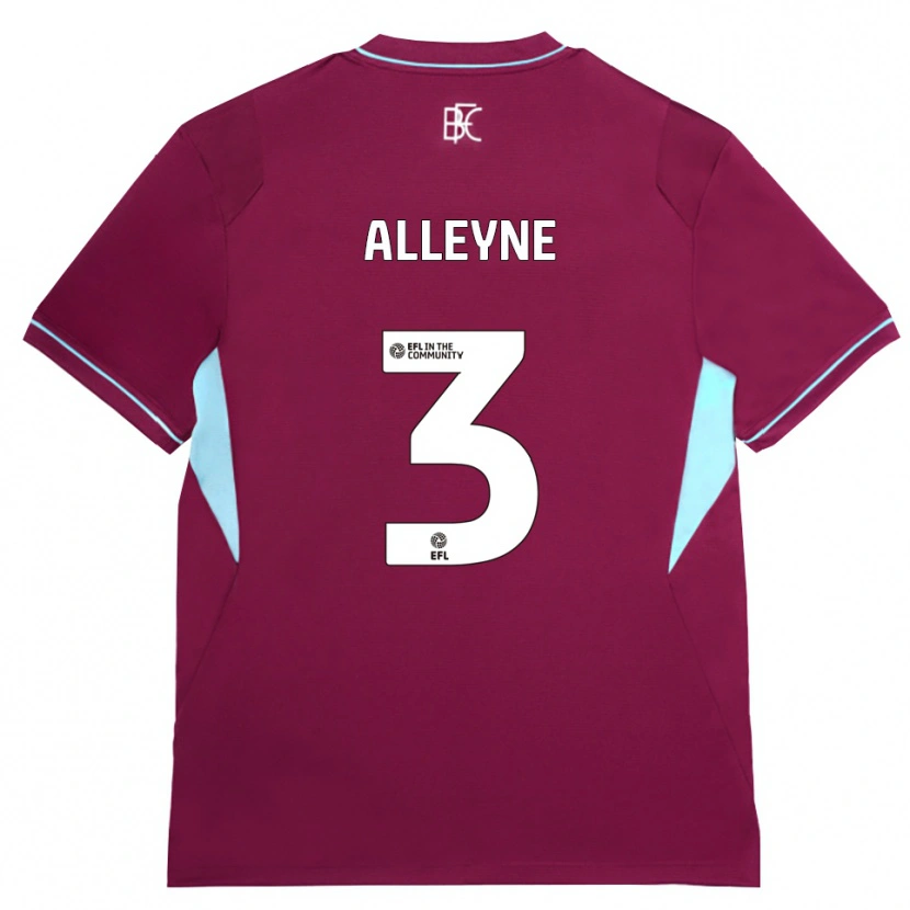 Danxen Women Max Alleyne #3 Burgundy Green Home Jersey 2026/27 T-Shirt