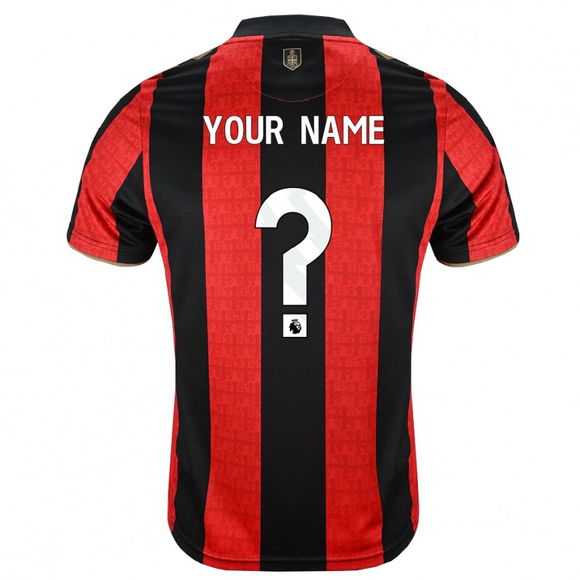 Danxen Women Your Name #0 Goldenrod Red Black Home Jersey 2026/27 T-Shirt