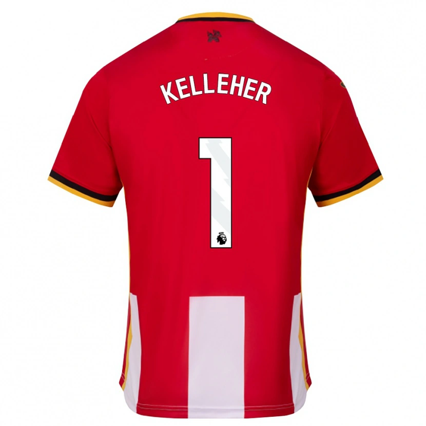 Danxen Women Caoimhín Kelleher #1 Yellow Black Red Home Jersey 2026/27 T-Shirt