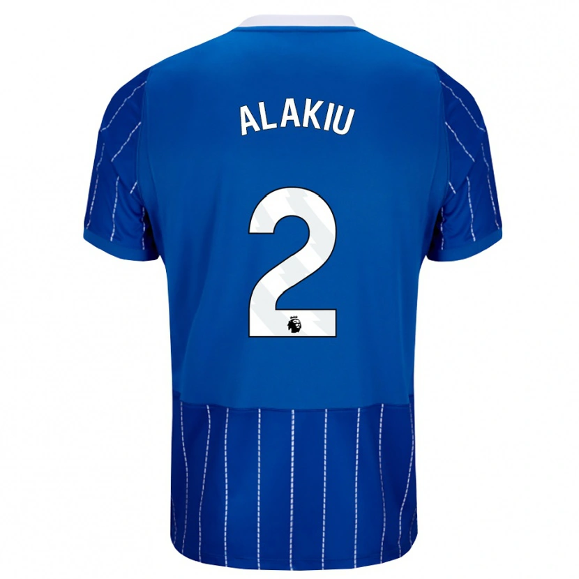 Danxen Women Isaiah Alakiu #2 Medium Blue White Home Jersey 2026/27 T-Shirt