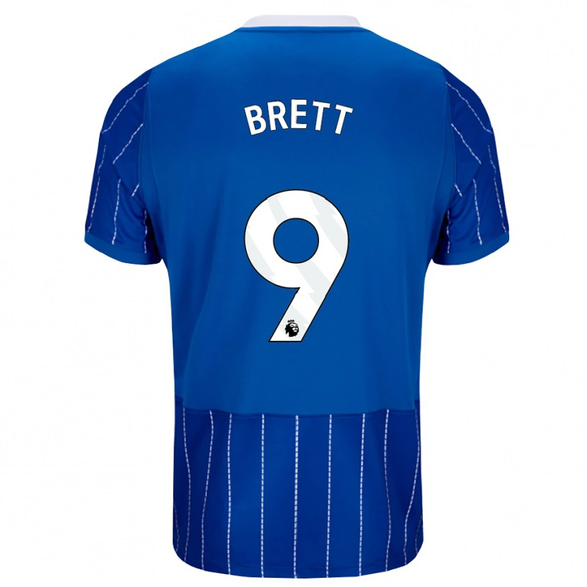 Danxen Women Adam Brett #9 Medium Blue White Home Jersey 2026/27 T-Shirt