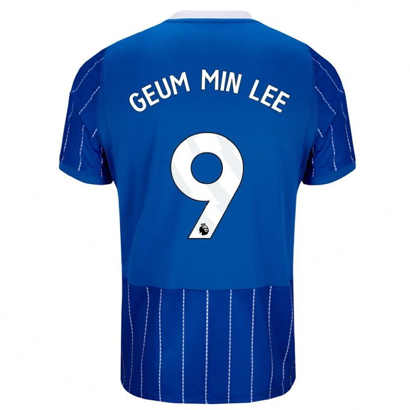 Danxen Women Lee Geum-Min #9 Medium Blue White Home Jersey 2026/27 T-Shirt