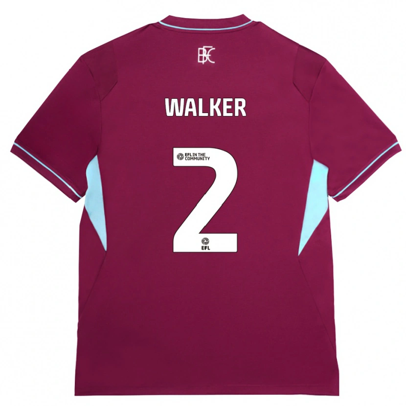 Danxen Women Kyle Walker #2 Burgundy Green Home Jersey 2026/27 T-Shirt