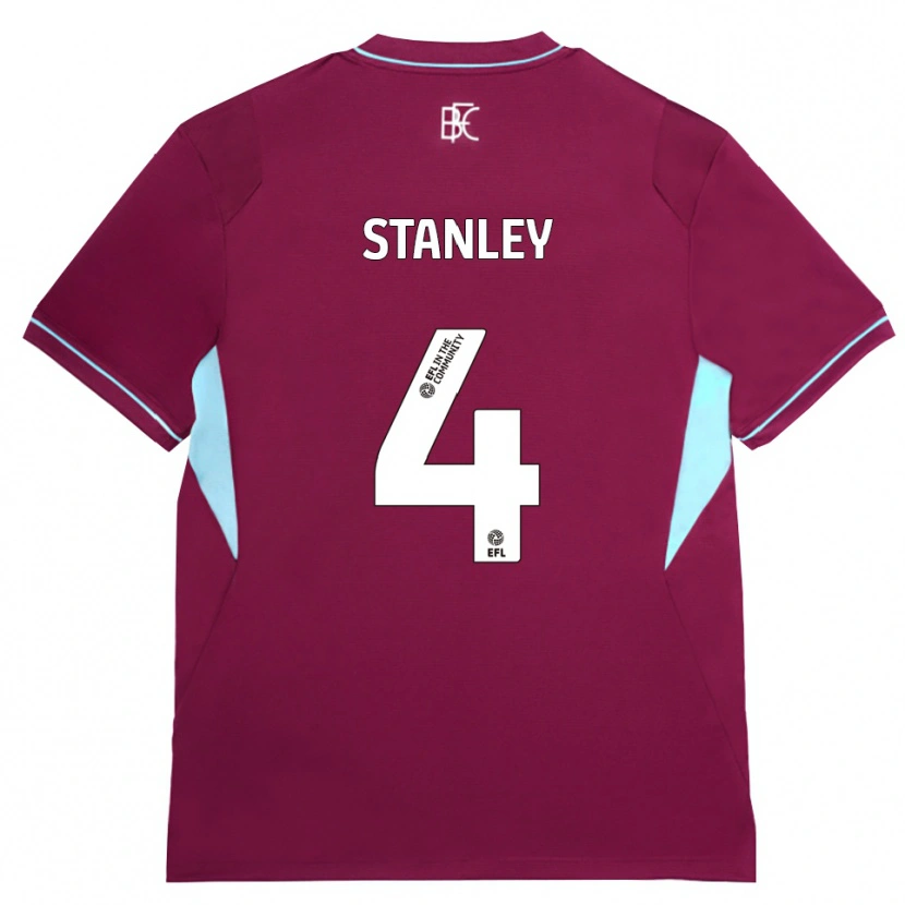 Danxen Women Michael Stanley #4 Burgundy Green Home Jersey 2026/27 T-Shirt