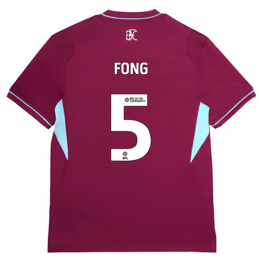 Danxen Women Luca Fong #5 Burgundy Green Home Jersey 2026/27 T-Shirt