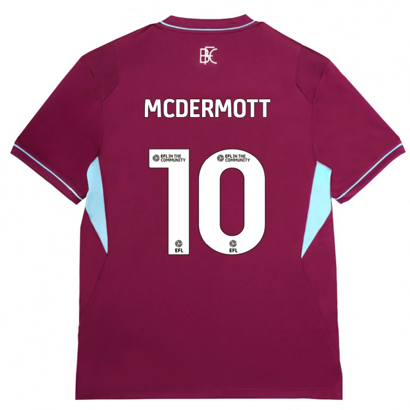 Danxen Women Tommy Mcdermott #10 Burgundy Green Home Jersey 2026/27 T-Shirt