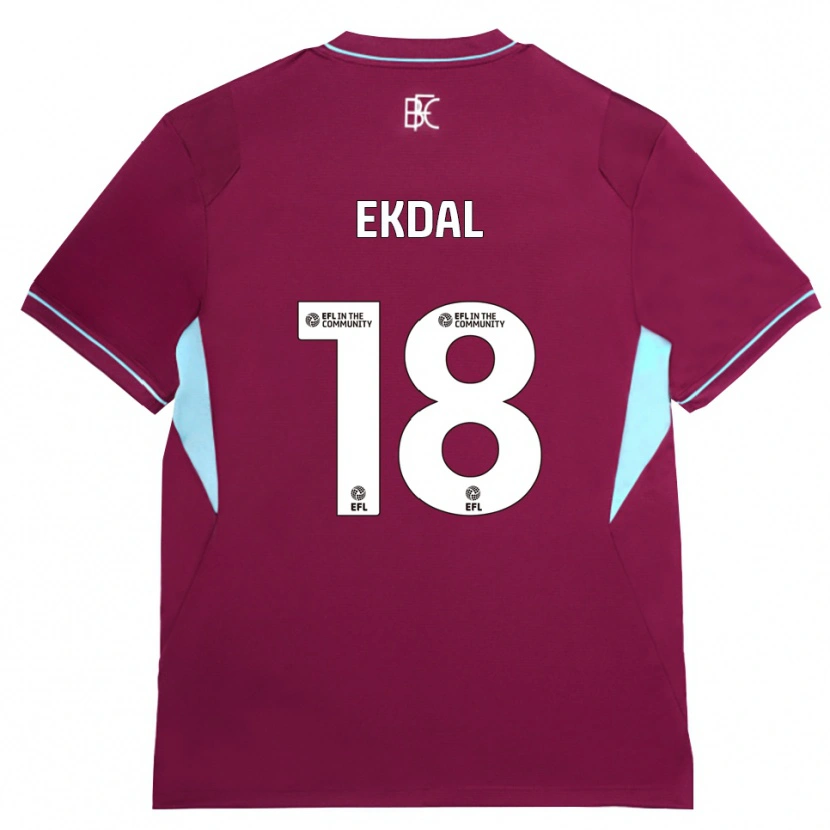 Danxen Women Hjalmar Ekdal #18 Burgundy Green Home Jersey 2026/27 T-Shirt