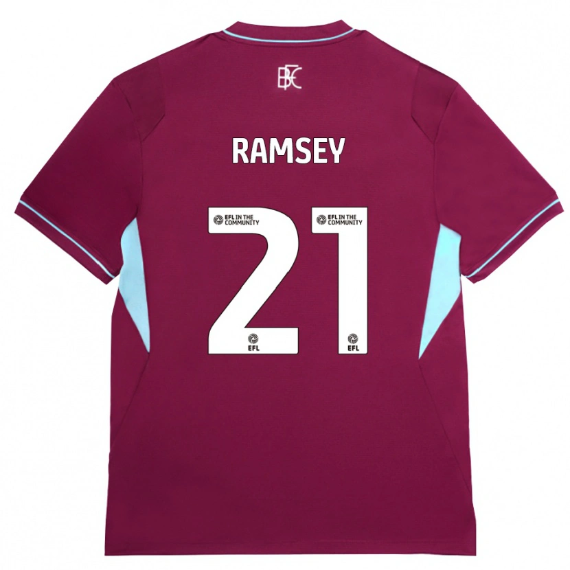 Danxen Women Aaron Ramsey #21 Burgundy Green Home Jersey 2026/27 T-Shirt