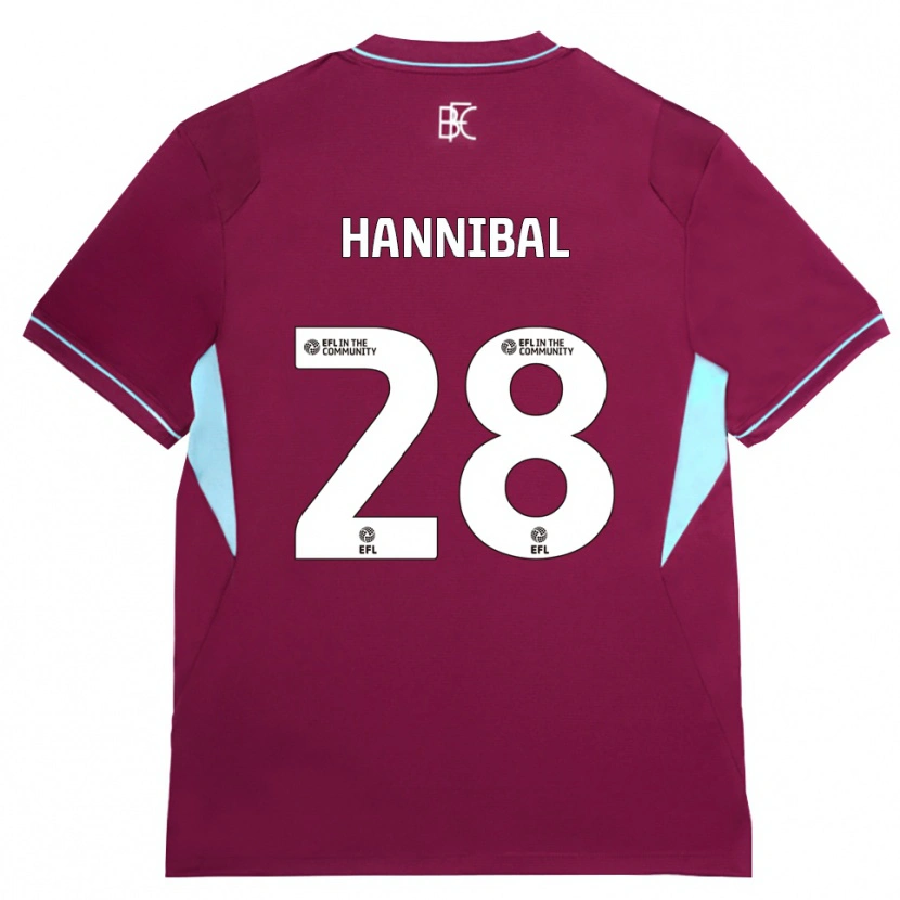 Danxen Women Hannibal Mejbri #28 Burgundy Green Home Jersey 2026/27 T-Shirt
