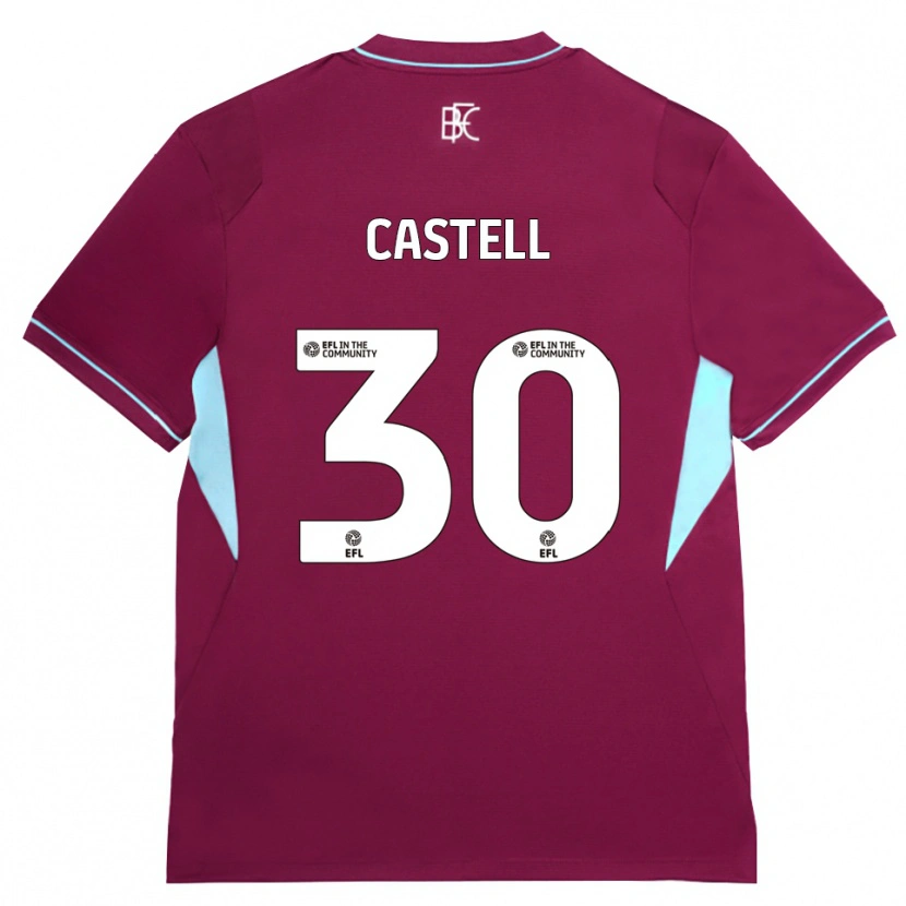 Danxen Women Lluc Castell #30 Burgundy Green Home Jersey 2026/27 T-Shirt